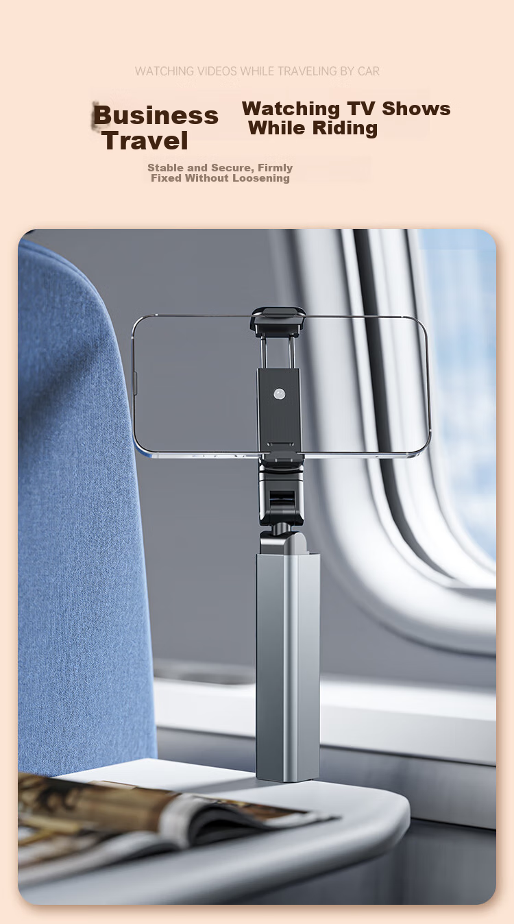Dijialun High-Speed Rail, Airplane Travel Car Phone Holder, Portable 360-Degree Rotating Stand for Watching Shows And Taking Photos While Traveling 3