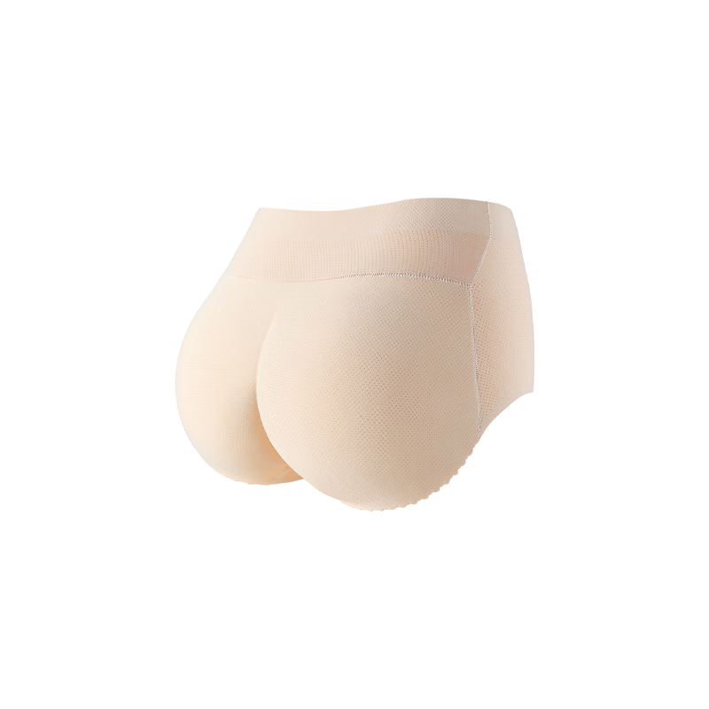 Jindu Tummy Control And Butt-Lifting Shorts, Fake Buttocks Underwear for Women, Peach-Shaped Butt, Seamless Hip Enhancer, Butt-Lifting Device, Hip And Butt Enhancer, Mid-Rise, Skin Color, XL
