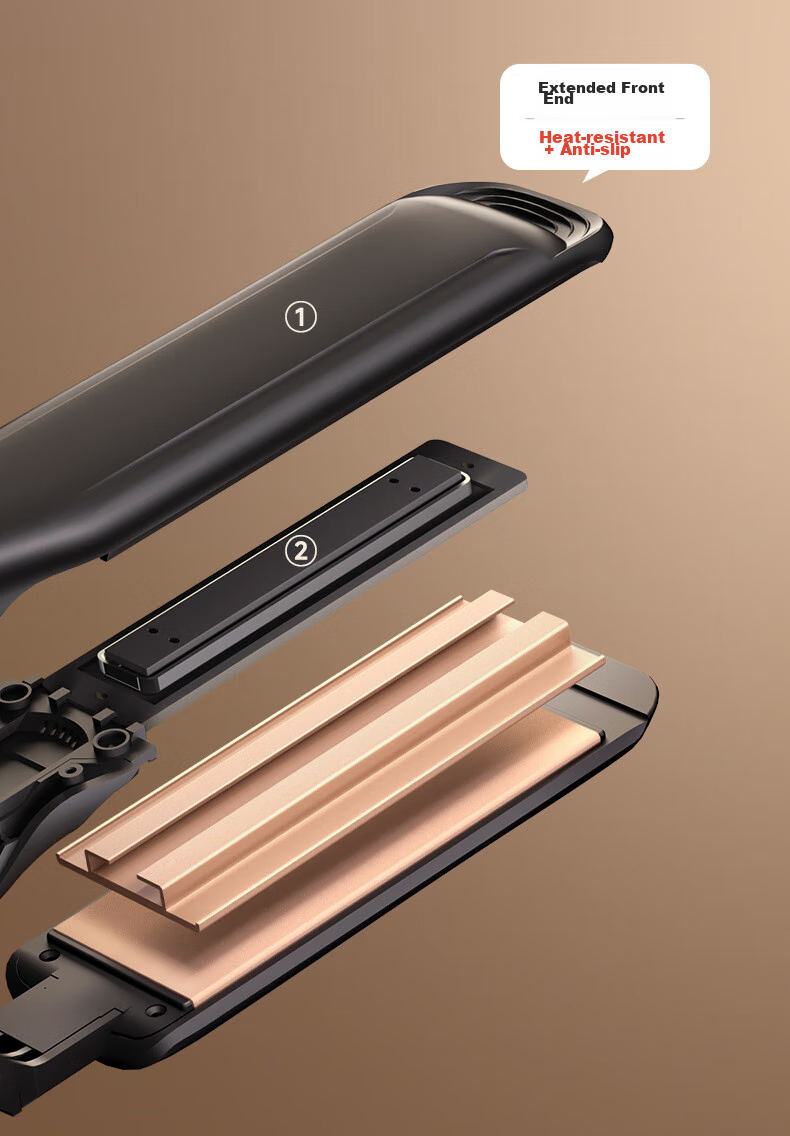 AUX Straight And Curling Iron, Dual-Use Negative Ion Hair-Friendly Anti-Scalding Flat Iron, Gift for Girlfriend's Birthday Present 23