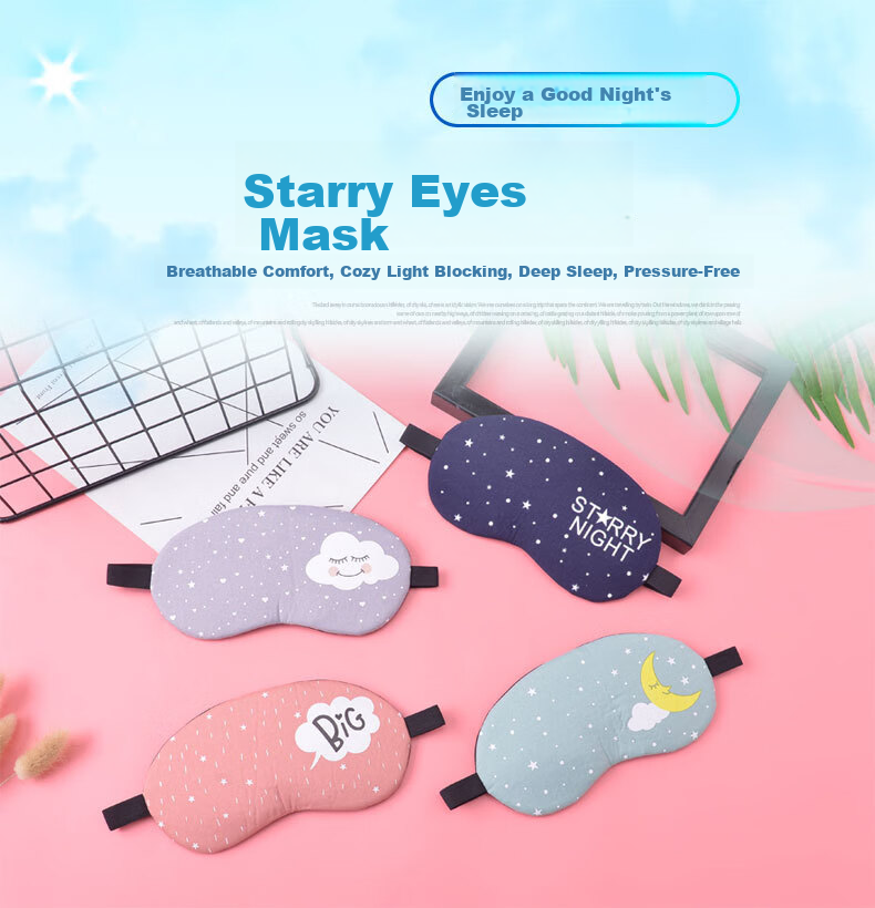 Xinqin Eye Mask for Sleep, Light Blocking And Breathable, Dual-Use for Nap And Cooling, Non-Prescription, Adjustable Elastic Band, Team Building And Game Use 1