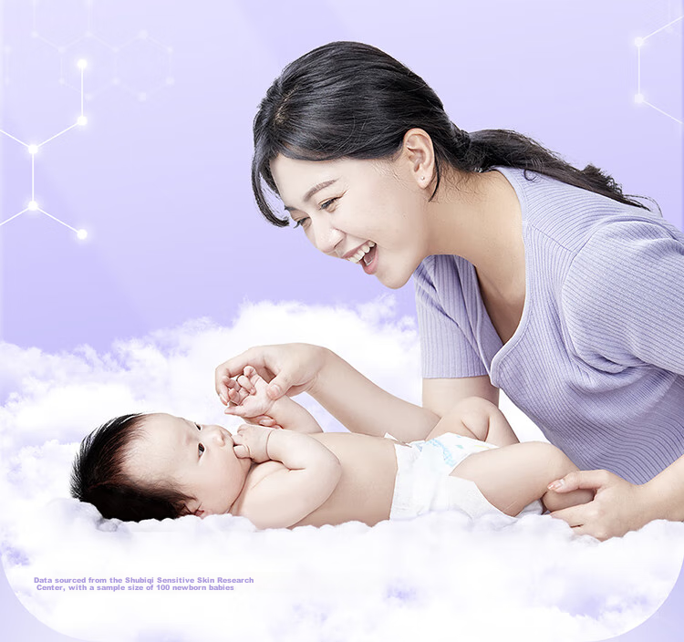 Suitsky [Ideal for Sensitive Skin], Vitamin E Pro Diapers, M Size, 24 Pieces, Sensitive Skin Diapers, Baby Diapers, Summer Ultra-Thi 4