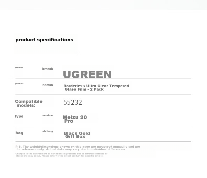 UGREEN Tempered Glass Screen Protector for Meizu 21, Meizu 21 Phone Film, Borderless Ultra-Clear Full Screen Anti-Fingerprint Hand Sweat Resistant Shatterproof Film, 2-Pack 22