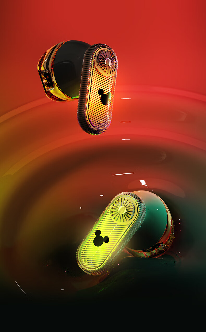 Disney AI Real-Time Translation Sleep Earphones Semi-In-Ear Side-Sleep Friendly ANC Noise-Cancelling Sound-Isolating Sleep Aid Gift for Women Compatible with Apple DW-Q28 Mickey 7