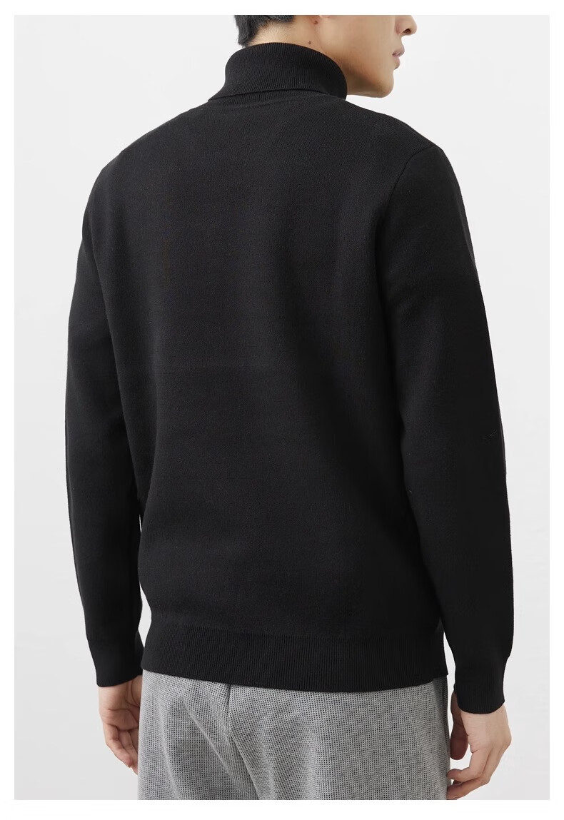 Warrior Men's Winter Warm Turtleneck Sweater Trendy Knit Pullover Woolen Shirt 8