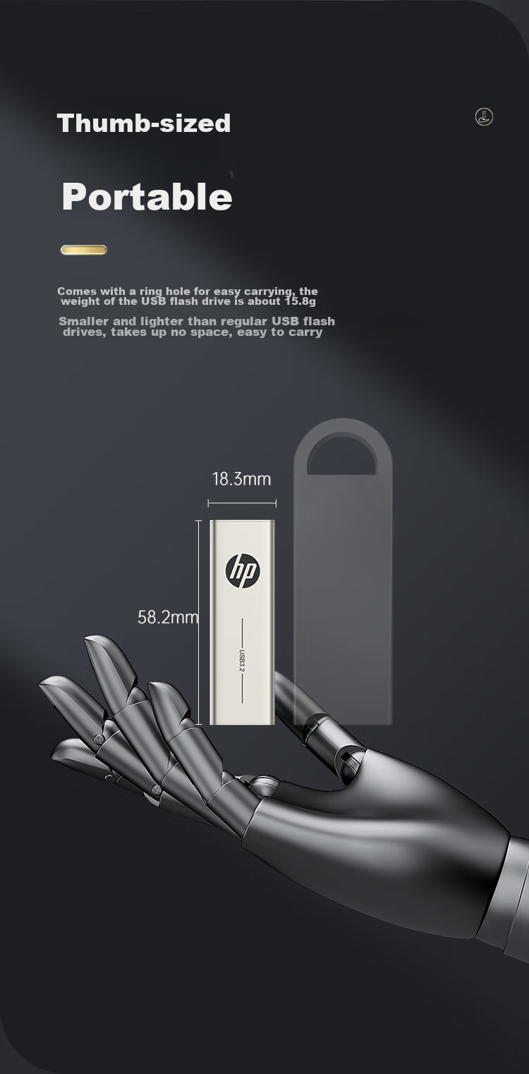 HP 64GB Type-C USB3.2 Dual-Interface Flash Drive X796c High-Speed USB Drive for Smartphones, Tablets, And Computers - Multifunctional Office Flash Drive 12
