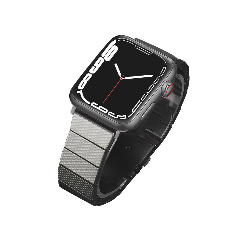 MSSM Carbon Fiber Watch Strap for Huawei Watch 5/4/GT6/GT6pro/5/4pro/3/Honor Watch, Ultra-Light Business Wristband - 22MM [Coffee Color]
