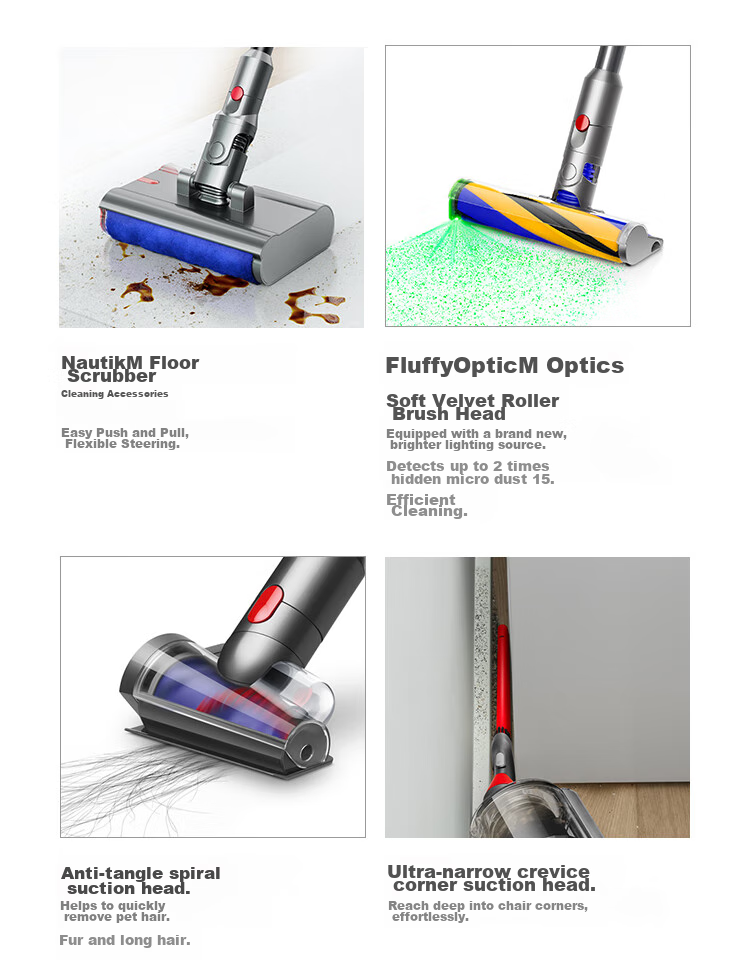 DYSON V12n Detect Slim Nautik Absolute Vacuum And Mop Combo, Cordless Handheld High-Suction All-In Cleaner for Pets, Dust Mites, Wet And Dry Cleaning 20