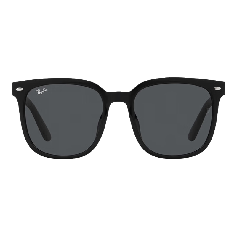 RayBan Square Large Frame Sunglasses, Face-Slimming Effect, Fashionable Designer Style 0RB4401D, Gift