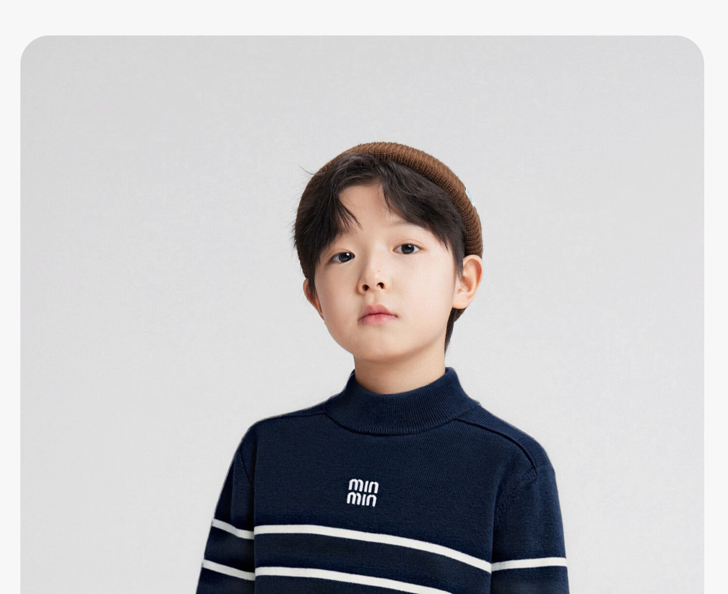 Zuo Xi Boys' Base Layer Sweater Big Kids Autumn Winter 2025 New Children's Half Turtleneck Knitwear Boys Gray 150cm 38