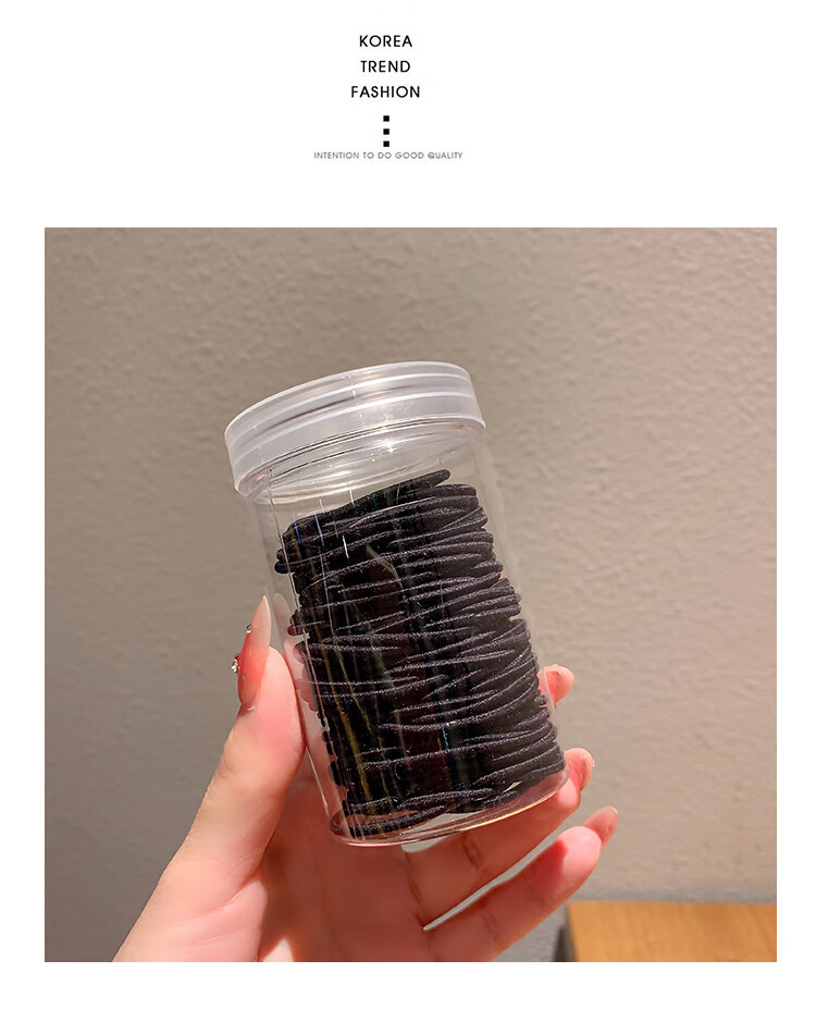 Chense Hair Ties [50 Pieces], Women's High Ponytail Hair Bands, Elastic Rubber Bands for Styling Hair 4