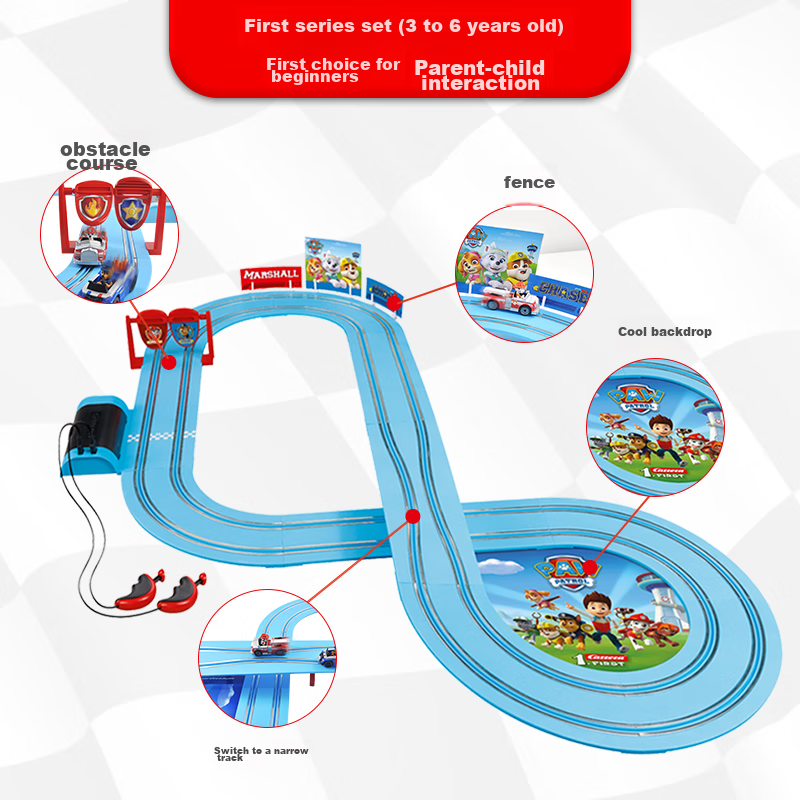 Машинка Carrera Track Car First Series Paw Patrol, радиоуправляемая, с пультом, для детей от 3 лет