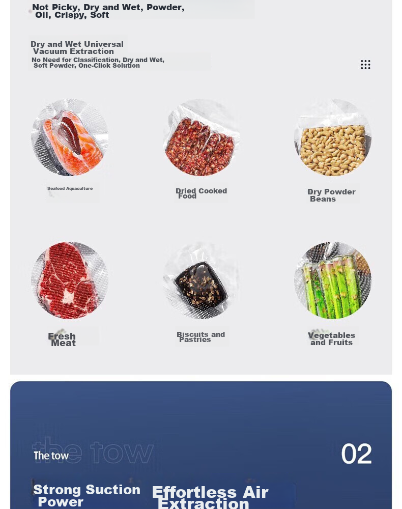 Maomiyoupin Vacuum Sealer, Food Packaging Machine, Bagging Machine, Plastic Sealing Machine, Snack Preservation Dry And Wet Sealing, Small Fully Automatic Compression Tool 5