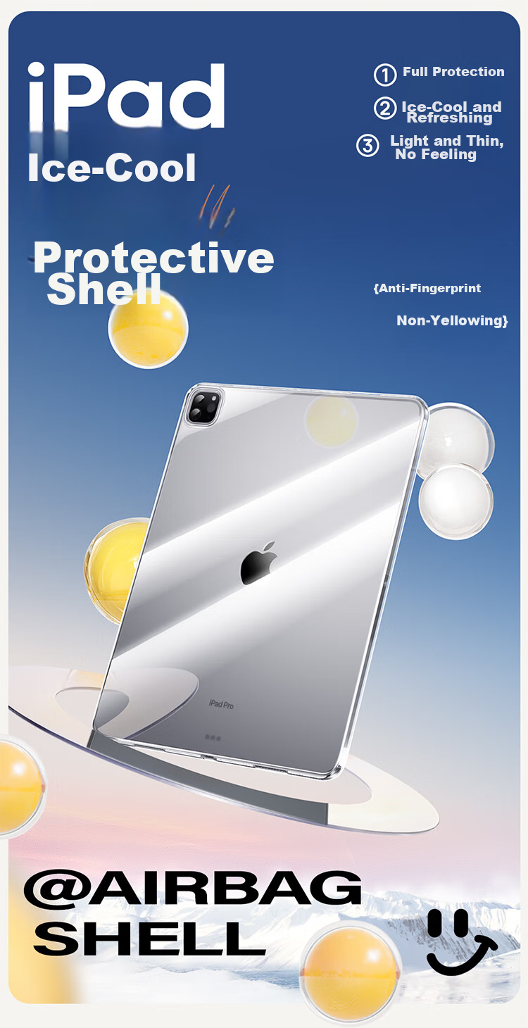 Baseus Tablet Protective Case, IPad Cover, IPad9 Gaming Case, Shockproof Transparent Soft Shell [Full Coverage Soft Case | Restores Bare Device Appearance], Suitable for IPad9/8/7-10.2 Inch 1