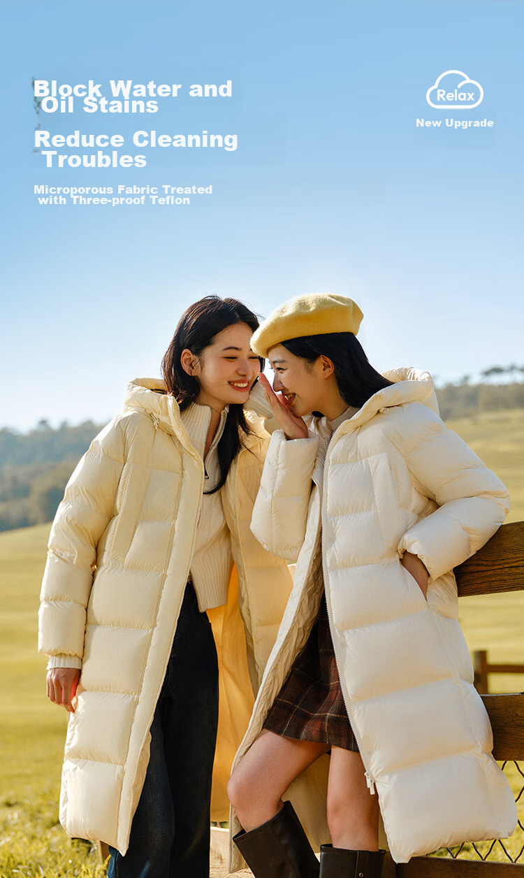 Semir Chen Duling Style Women's 90% Down Long Three-Proof Winter Loose Hooded Coat Simple 109724113001 18