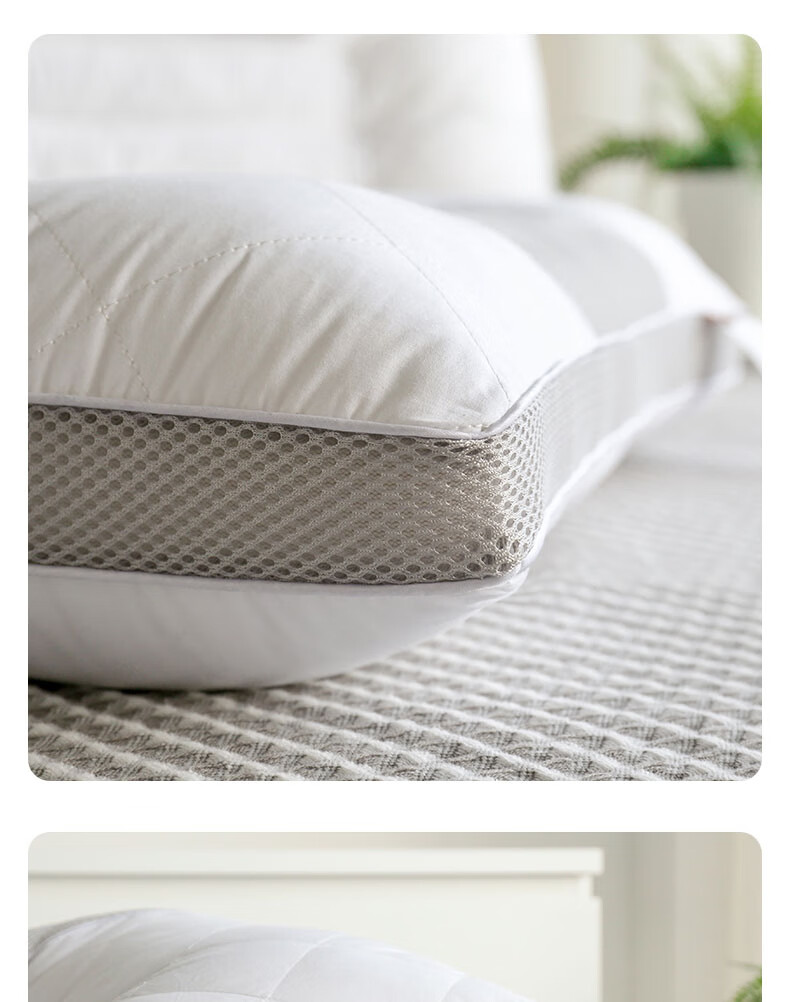 HLA Buckwheat Pillow Core Cervical Pillow Lavender Mugwort Sleep Neck Support Pillow Single 48*74cm 13