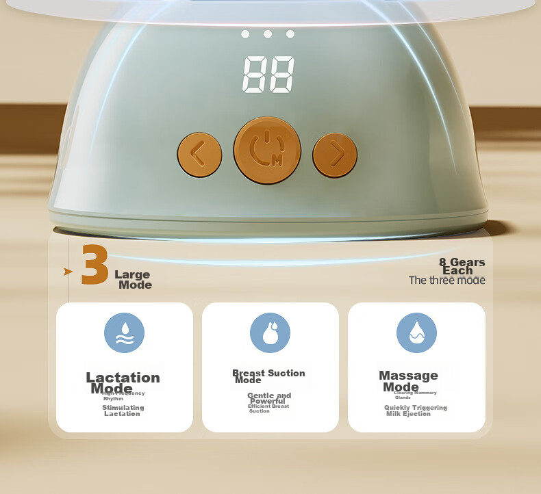 Xiaoyaxiang Hands-Free Breast Pump, Electric Portable All-In Automatic Micro-Vibration Single-Side Milk Extractor (Yiyue Smart Model) 13