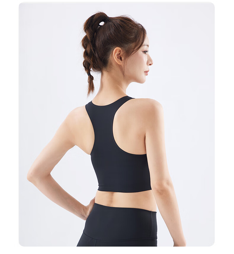 Li-Ning Sports Bra for Women, Shock-Absorbing And Anti-Sagging Vest, Medium to High Intensity, Quick-Drying, Breathable, for Running, Yoga, Fitness Training, Size L 9