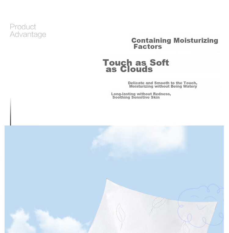One's Member Cloud Soft Moisturizing Tissue, S Size, 40 Sheets*6 Packs, Creamy Cloud Soft Tissues, Facial Tissues, Napkins 11