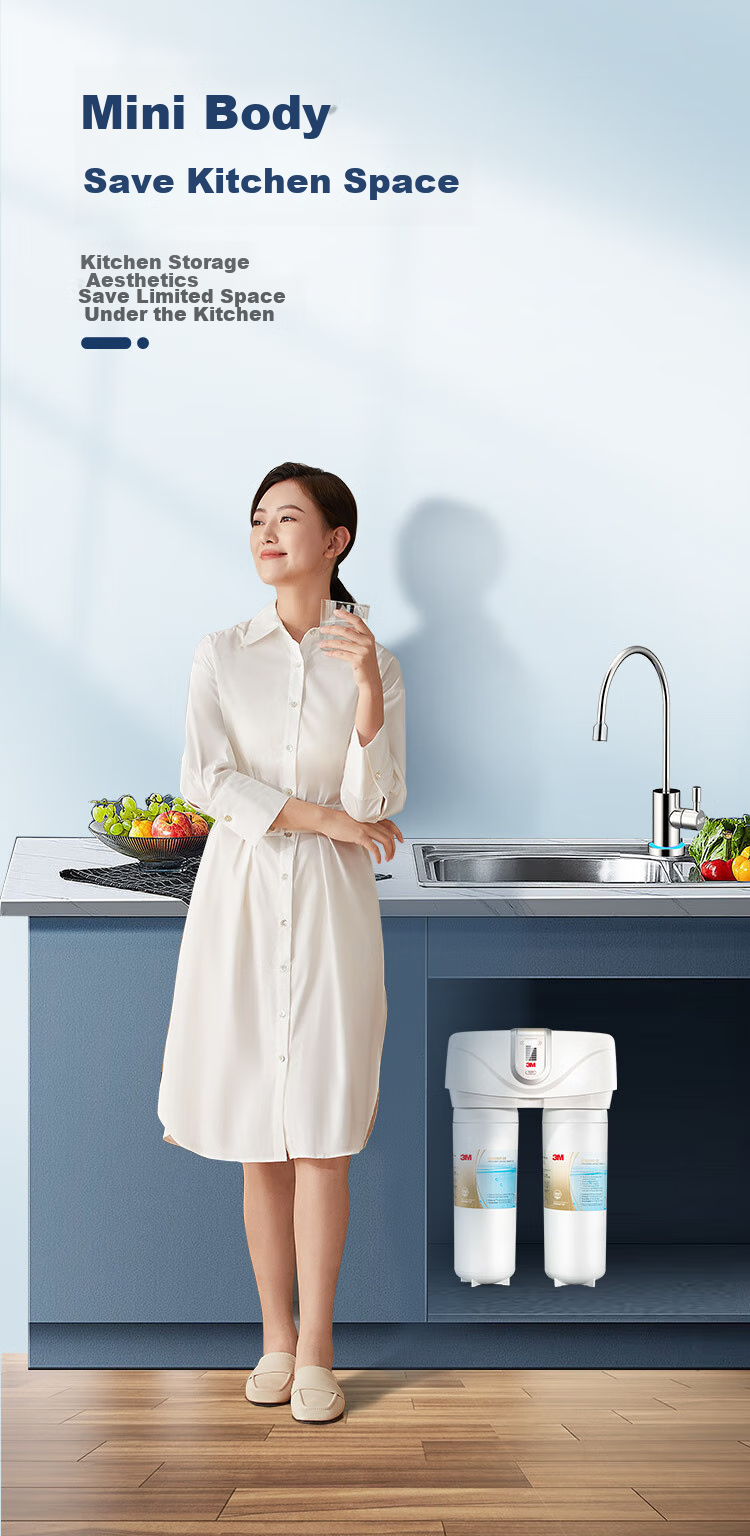 3M Water Purifier, Household Water Filtration System without Tank, Zero Wastewater And Mineral Residue, Direct Drinking Smart Filter, Shuhuquan SDW8000T-CN 9