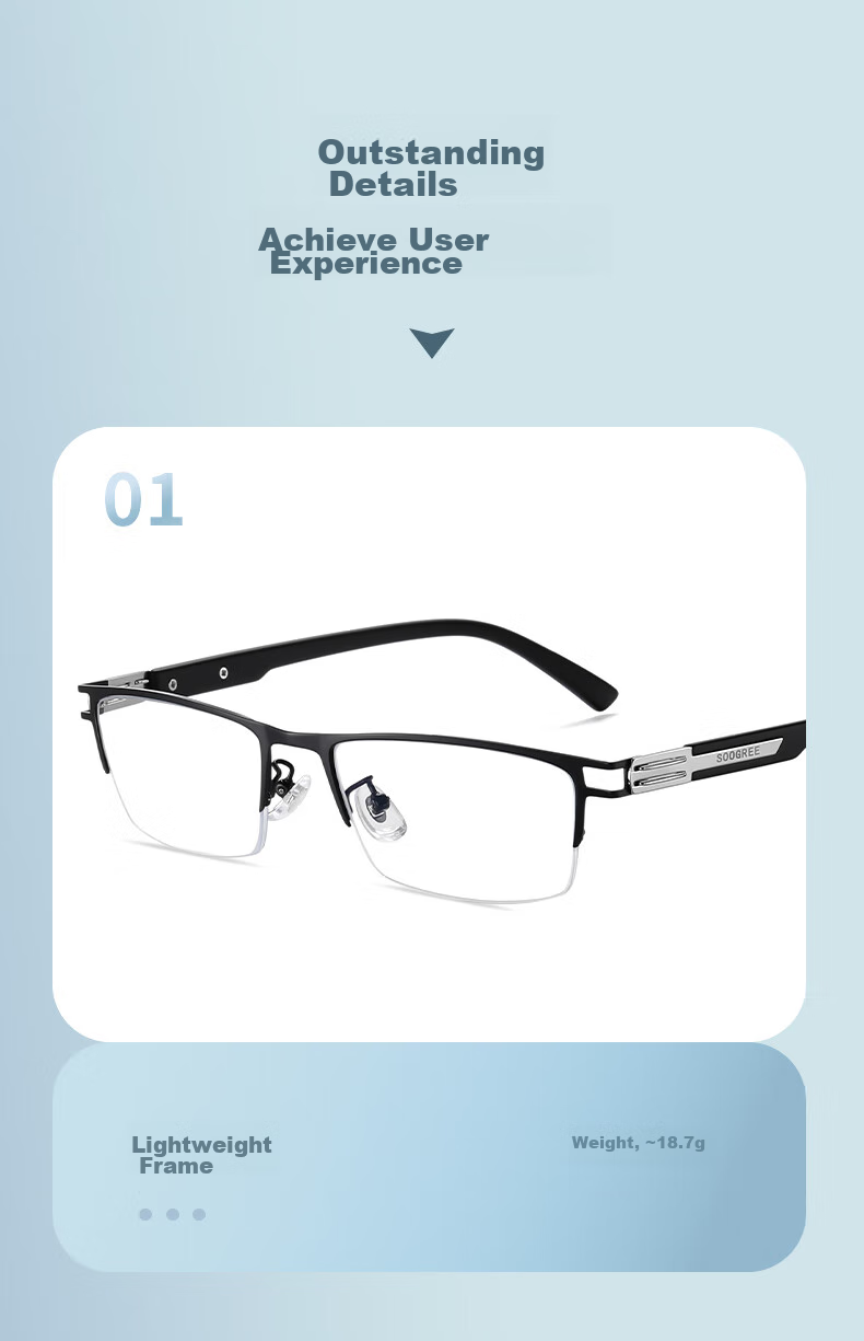 SooGree Reading Glasses for Men And Women, Middle-Aged And Elderly, High Definition Anti-Blue Light Glasses, Fashionable Ultra-Light Presbyopic Glasses, Father's Day Gift 10
