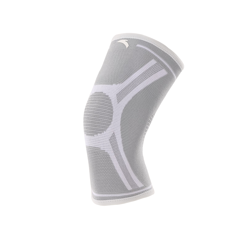 ANTA Kids Knee Pads Sports Basketball Running Leg Sleeves Anti-Fall Protective Knee Guards Gray White L