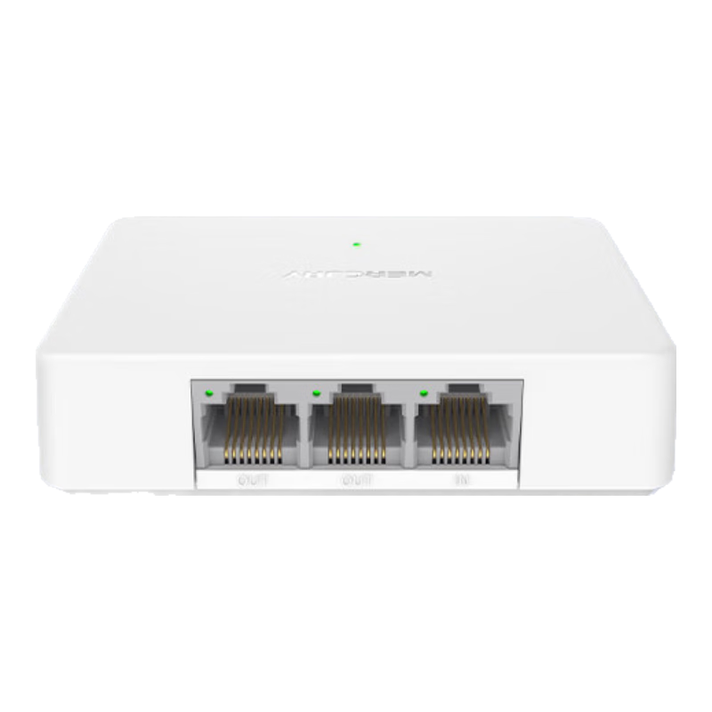 MERCURY Three-Port 100Mbps PoE Switch, POE Powered One Input Two Output S12P