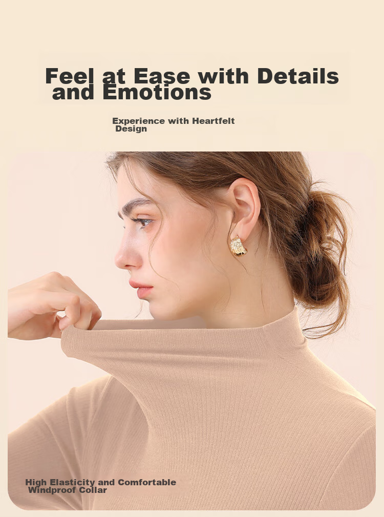 MiiOW Bird's Nest Protein Moisturizing Base Shirt, Women's Semi-Turtleneck, Autumn And Winter Inner Layer, Slim-Fit, High-Elastic Base Underwear, Thin Top 14