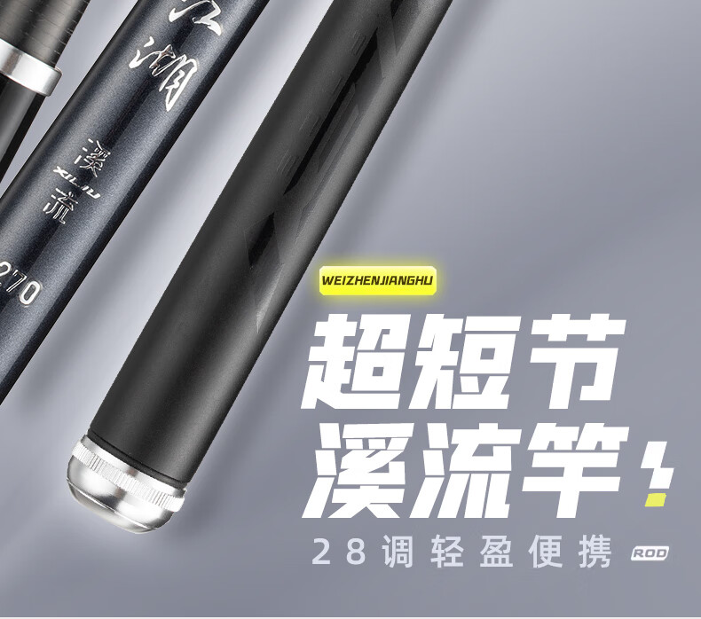 Weilianmeng 3-Meter Wei Zhen Jianghu Fishing Rod, Handheld Ultra-Short Section Stream Rod, Portable 28-Section Small Fishing Rod, Fishing Pole, Fishing Tackle 2