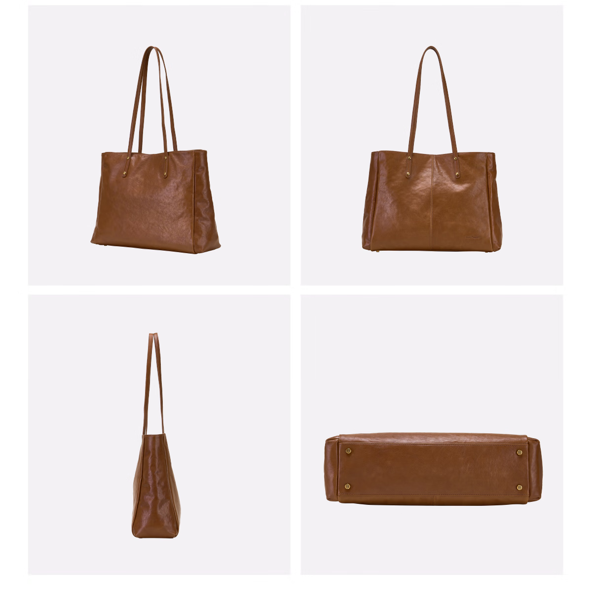 Hush Puppies Women's Full-Grain Leather Large Capacity Tote Bag Gift for Women's Day Girlfriend Wife 5