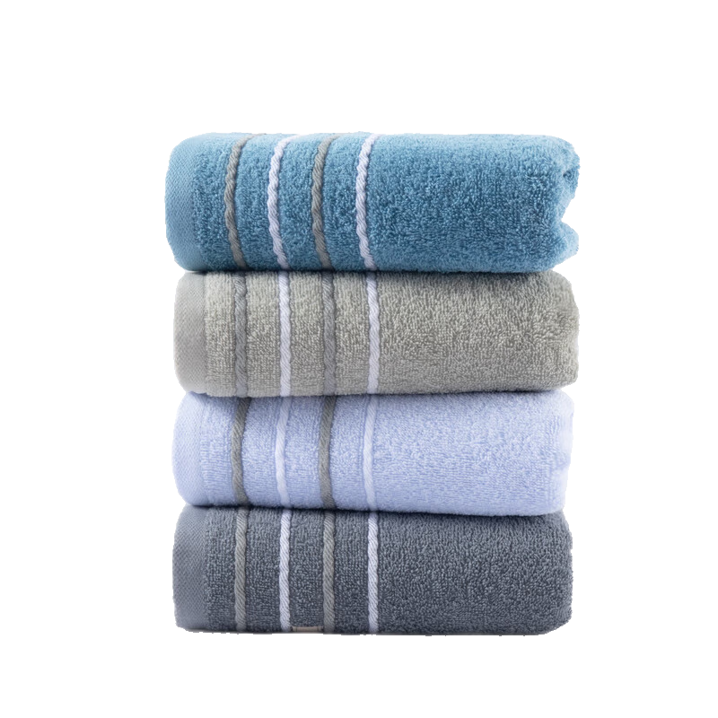 Grace Towels, 4-Pack, Anti-Mite, Pure Cotton, Soft, for Face Washing And Bathing, Household Use, Absorbent, Thickened All-Cotton Face Towels for Men And Women, Sports