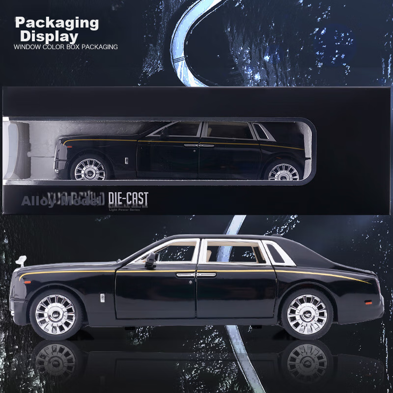 Chiyu Toys, Rolls-Royce Phantom Children's Toy Car Model, Realistic Alloy Car Model, Gift for Boys 7