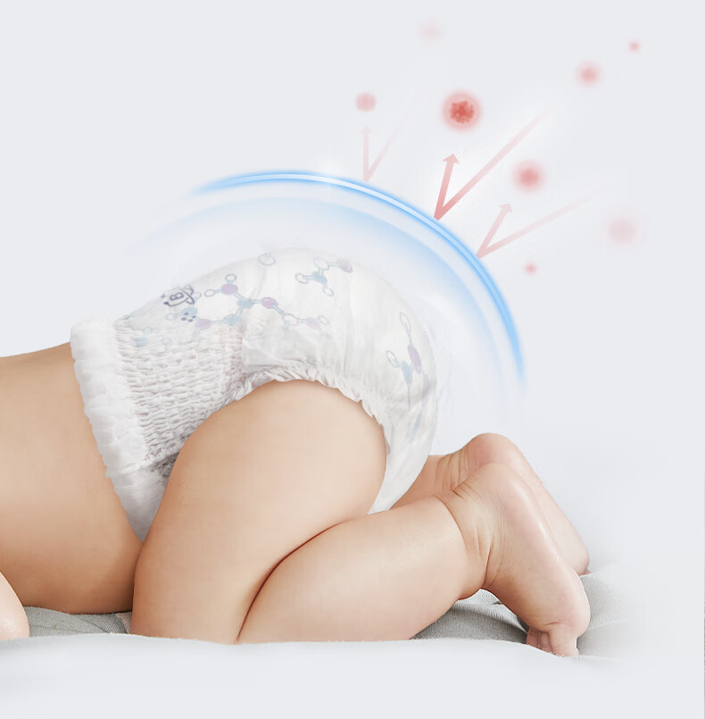 Babycare Specialized Gluteus Infant Pull-Up Pants, Size L, 38 Pieces (9-14kg), Large Size Baby Diapers, Growth Pants 13