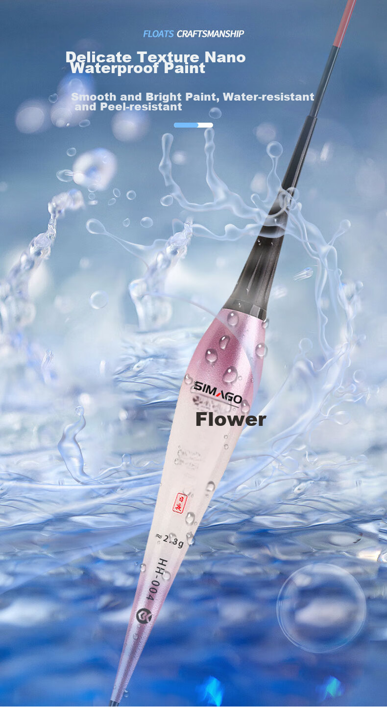 SIMAGO Luminous Fishing Float with Bite Indicator, Color-Changing, Gravity-Sensing, Ultra-Bright Electronic Float, Highly Sensitive, Invisible When Submerged HH-01 8