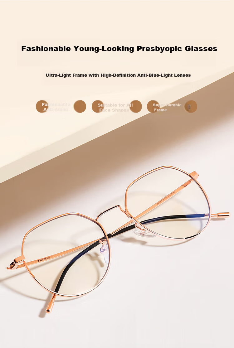 Mr. PuTian Reading Glasses for Men And Women, Anti-Blue Light, High Definition, Authentic, Fashionable, Youthful-Looking Presbyopic Glasses, 200 Degrees, for Ages 55-59 1