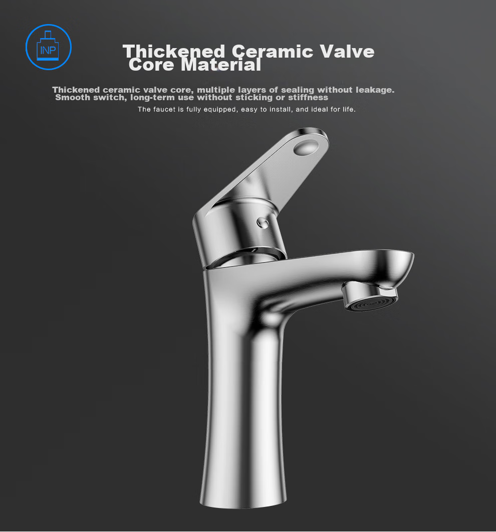 MICOE Basin Faucet, 304 Stainless Steel, Hot And Cold, Bathroom Sink, Washbasin, Universal Gun Gray Color, M-C2013 9