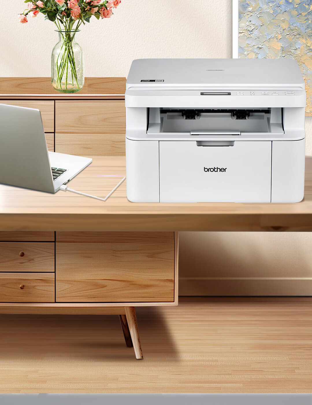 Brother DCP-7080D Monochrome Laser Multifunction Printer (Print, Copy, Scan, Automatic Duplex) 30ppm Home Use 3