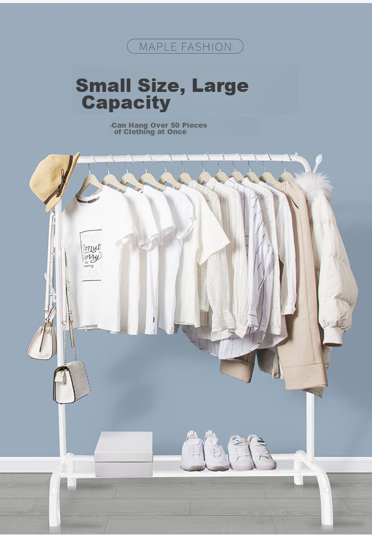 MAPLE FASHION Clothes Drying Rack, Clothes Hanger, Floor-Standing Clothes Rack, Single-Pole Garment Stand, Balcony Drying Rack, Outdoor Clothes Hanger 4