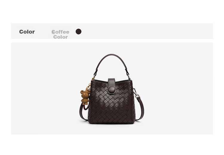 Aiqinghai Leather Handbag, Women's Crossbody Bucket Bag, Shoulder Tote Bag, Stylish Birthday Mother's Day Gift, Practical Present for Mom 7