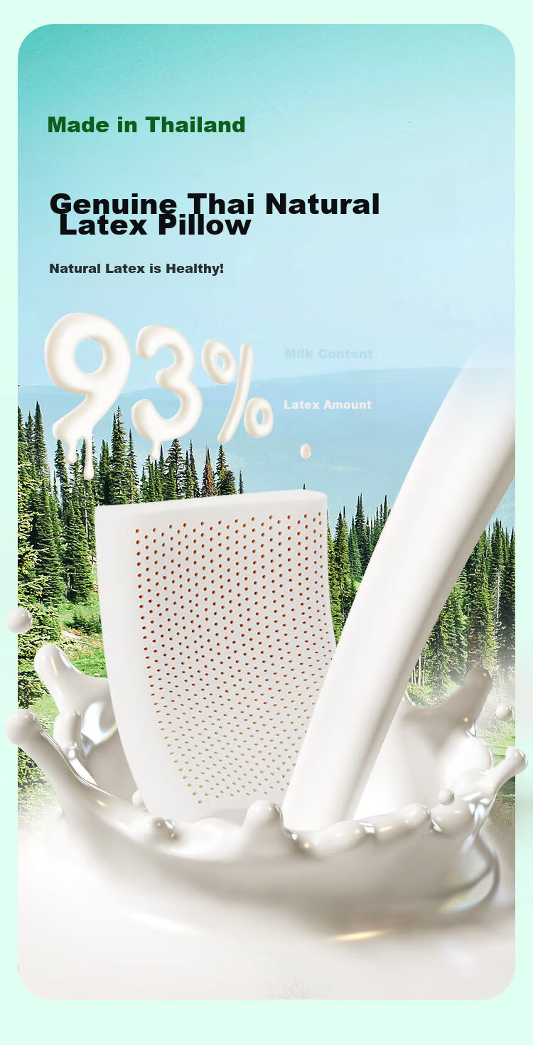 Jinxiangshu, Imported Cervical Pillow from Thailand, Rubber Pillow, 93% Natural Latex Pillow, Thai-Style Pillow, Breathable Wave Pillow, Gift Box 5