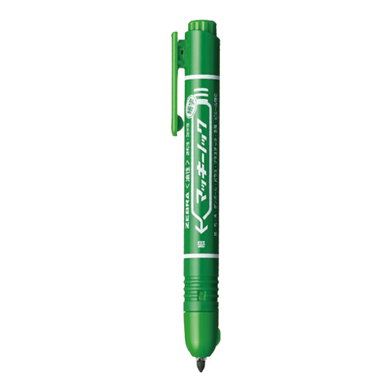 ZEBRA Retractable Marker Pen, Oil-Based Colorful Marker/logistics Chalky Pen/signature Pen, P-YYSS6, Gree