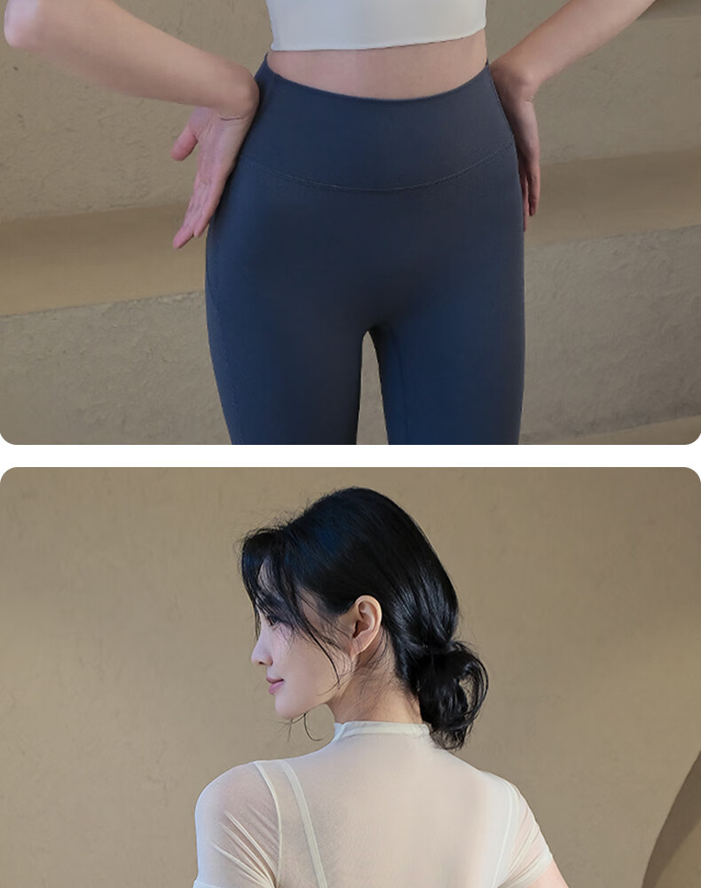 XUEXIMAN Women's Yoga Outfit with Chest Pads, Summer Pilates Training Fitness Top, High-End Sports Running Short-Sleeve T-Shirt 17