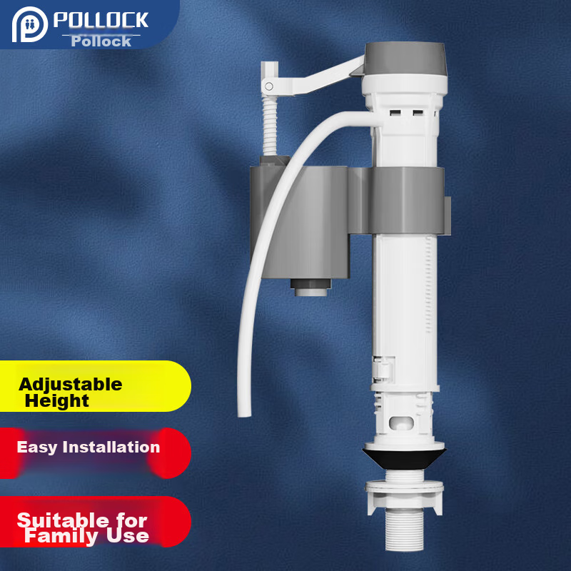 Pollock Toilet Inlet Valve, Toilet Accessories, Bathroom Toilet Water Inlet Valve, Universal Water Tank Inlet, Adjustable Water Flow JSF