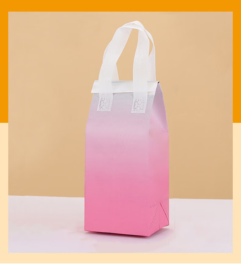 Keruier Large Ice Pack Takeout Insulated Bag, Packaging Bag, Non-Woven Bag, Disposable Aluminum Foil Commercial Catering Dessert Autumn Winter Handbag, Customized Bear Design, Large Size *10 4