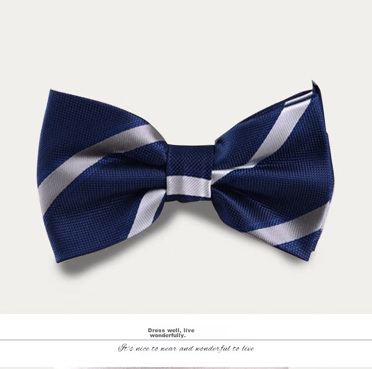 GLO-STORY Men's Bow Tie, Wedding Groom Groomsman Banquet Party Formal Wear Business Gentleman Double-Layer Bow Tie MLD824069 12