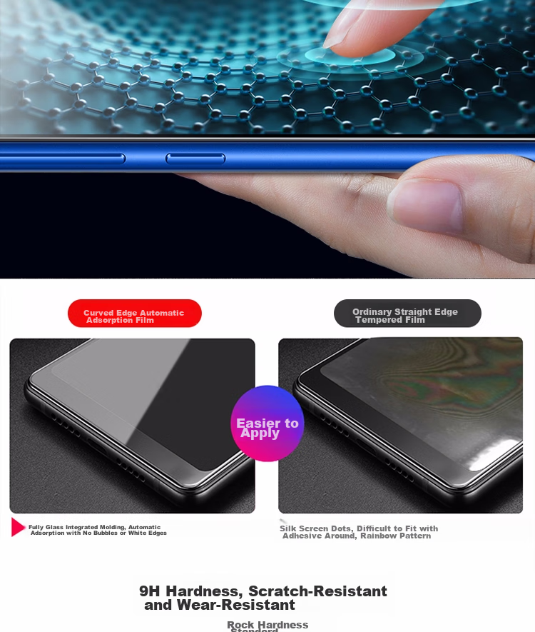 ESCASE Huawei Honor 30/30S Tempered Glass Screen Protector, Non-Full Coverage, No White Edge, Shatterproof [High Definition] 9