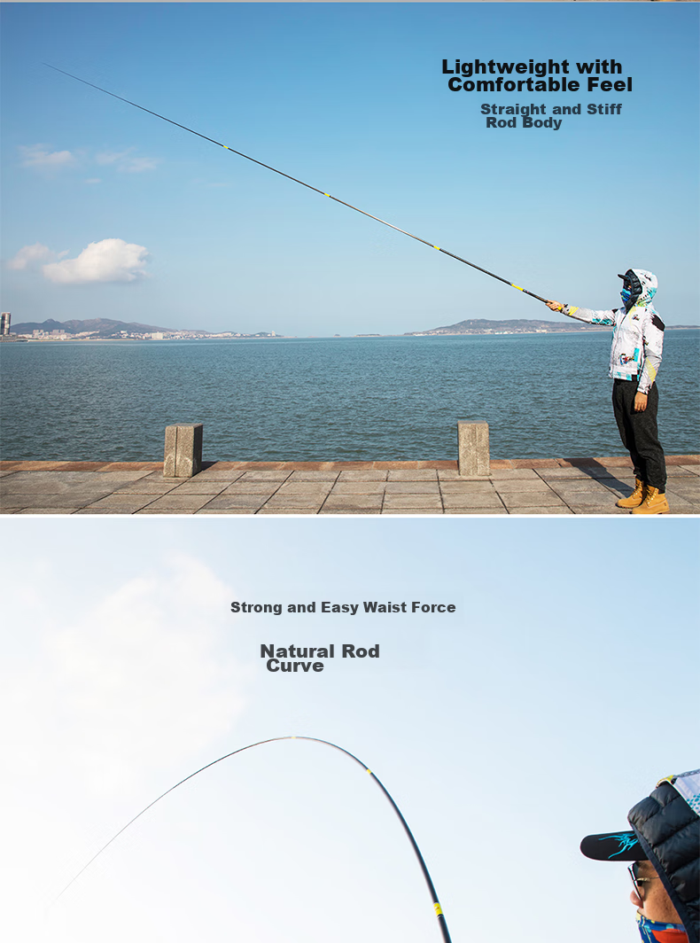 GW Biezhuo Zizun 6.3-Meter 28-Section Comprehensive Big Fish Rod, Carbon Fiber Pole, Ultra-Light Carp Rod, Lake And Reservoir Big Fish Rod 20