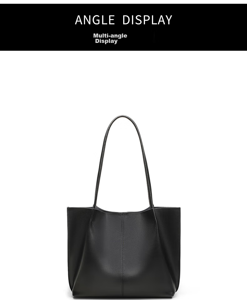 C.BANNER Leather Handbag, Women's Large Tote Bag, High-Capacity Shoulder Bag for Commuting, Practical Birthday And Mother's Day Gift for Mom 9