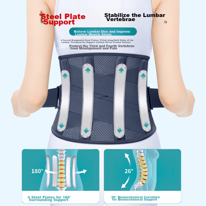 KYOLENS Medical Grade Back Support Belt, Thin Summer Version for Herniated Discs And Lumbar Muscle Strain, Breathable Waist Support for Men And Women, Suitable for Prolonged Sitting 3