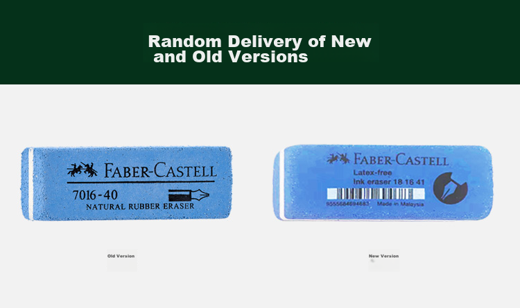 Faber-Castell Matte Eraser, Sand Eraser, Multi-Purpose Eraser, 7016-40 Large Size, Pack of 5 2