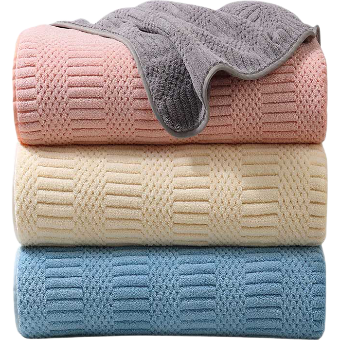 Grace Class A Bath Towel, Absorbent And Quick-Drying, Adult Large Bath Towel for Men And Women, Universal Size 70*140cm, Cream White Sports